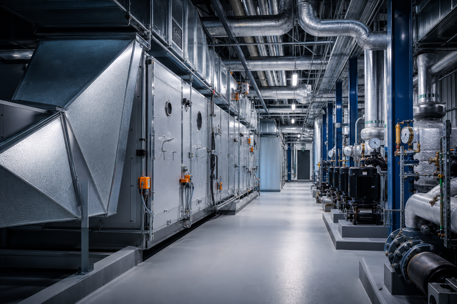 Modern commercial air and hydronic mechanical systems